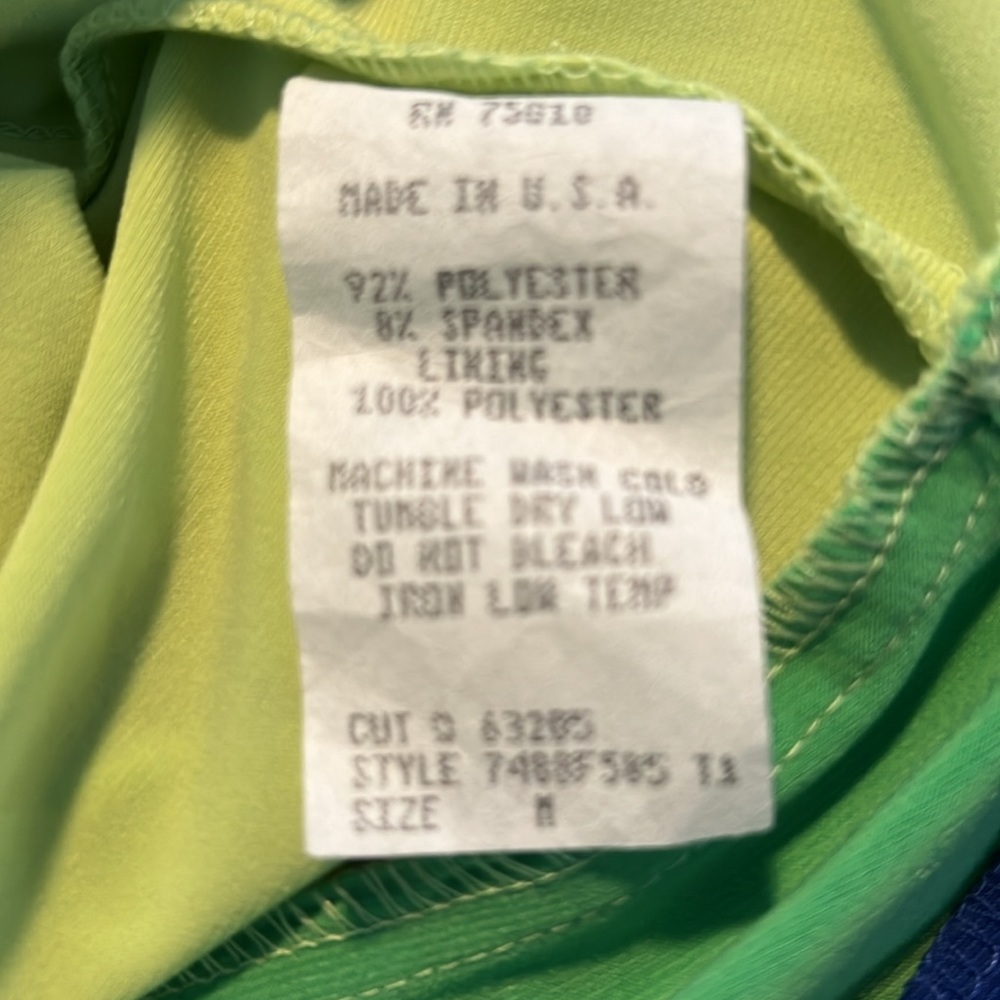 Women’s Medium Summer Blue and Green Dress - Picture 7 of 7